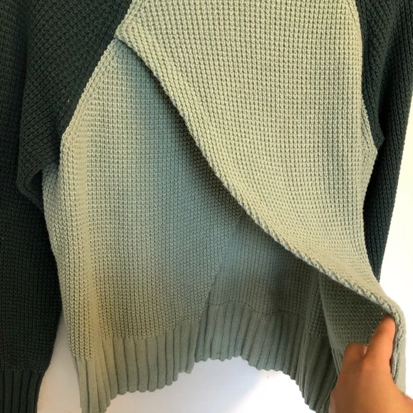 NWT Madewell Colorblock Eastbrook Turtleneck, Wool - Picture 9 of 11